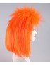 Orange Punk Girl Mullet Wig